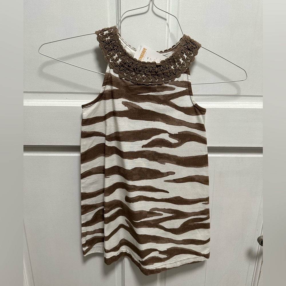 NWT Girls Gymboree Zebra print dress size 4T